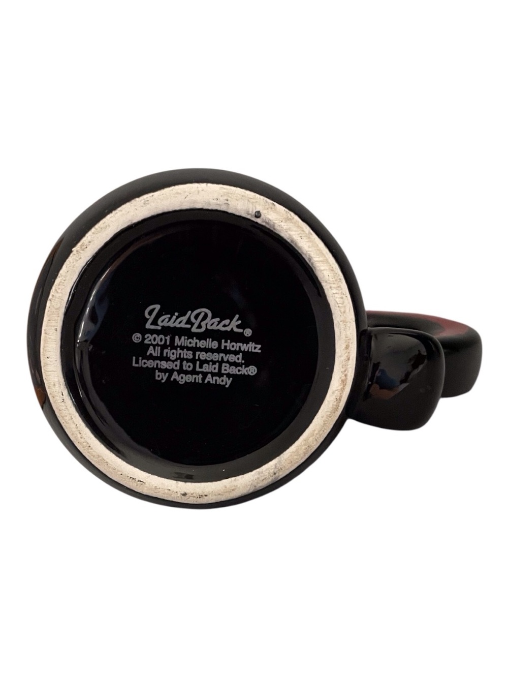 2001 Mishelle Horwitz Laid Back Black Coffee Mug. (A1). - Picture 3 of 4